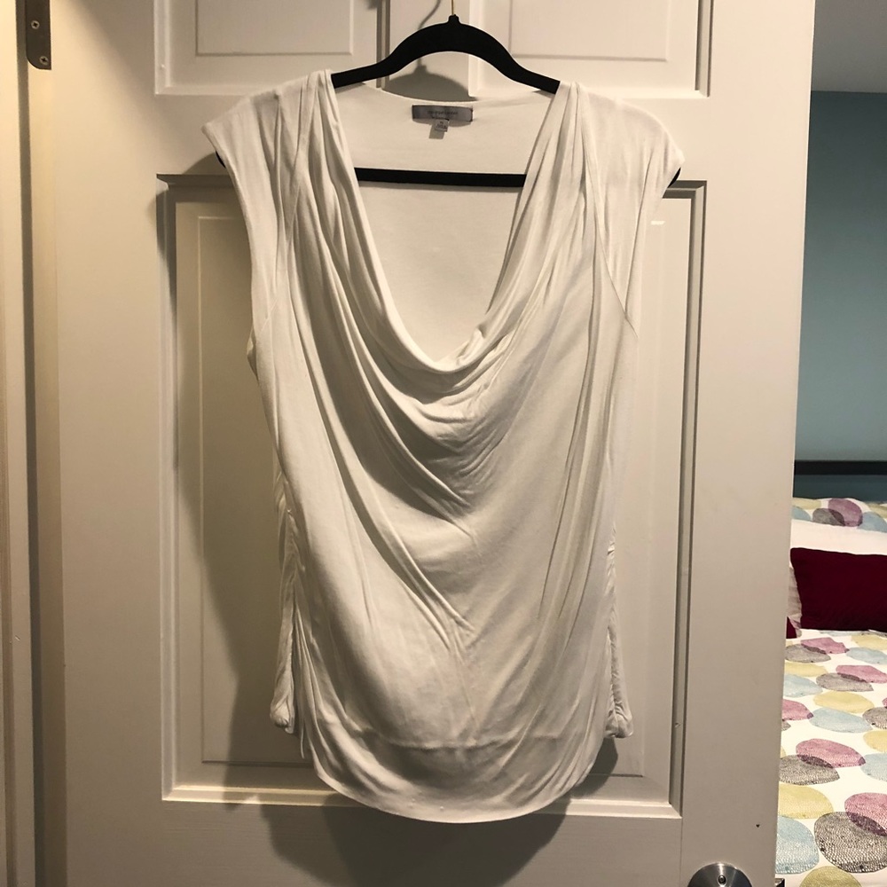 Semi-Cowell Neck T-shirt